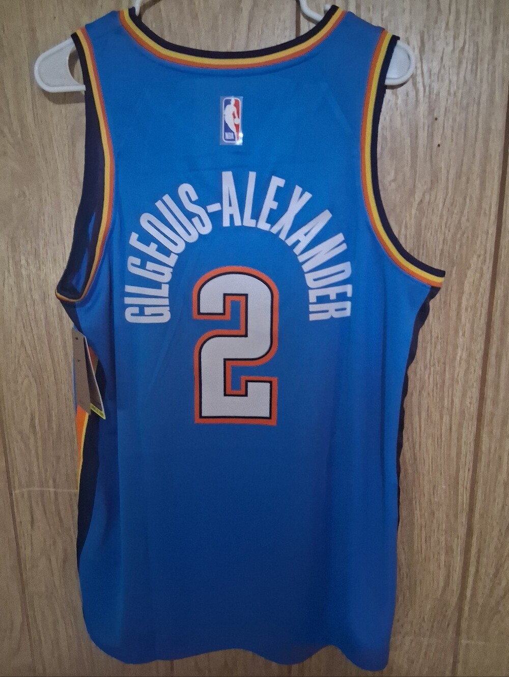 Sports Card With Shae Gilgeous-Alexander Oklahoma City Thunder icon Large jersey